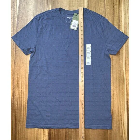 Goodfellow & Co Mens Casual Blue Crew Neck Short Sleeves T-Shirt Size Small - Picture 7 of 11